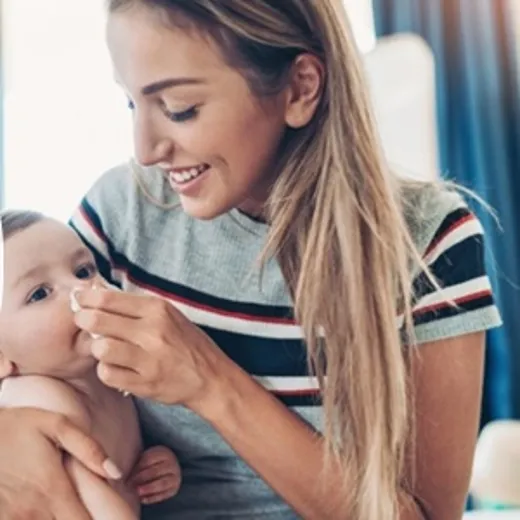 Baby's first cold?